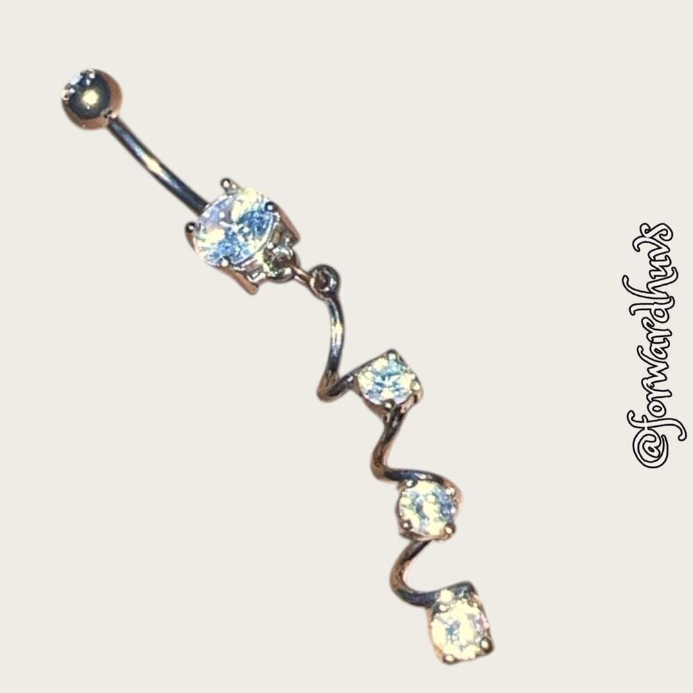 Bundle Sale 3 for $15 | Belly Button Ring with Glass Stones | Playful and Stylis